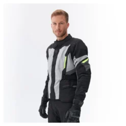 Kurtka tekstylna REBELHORN SCOUT BLACK/GREY/FLUO YELLOW czarny szary żółty fluo