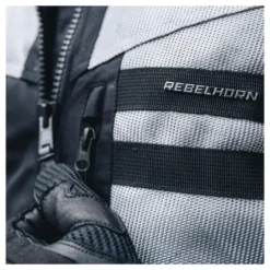 Kurtka tekstylna REBELHORN SCANDAL II SILVER/BLACK srebrny czarny