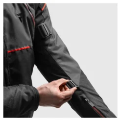 Kurtka tekstylna REBELHORN SWIFT BLACK/DARK GREY/RED czarny szary czerwony