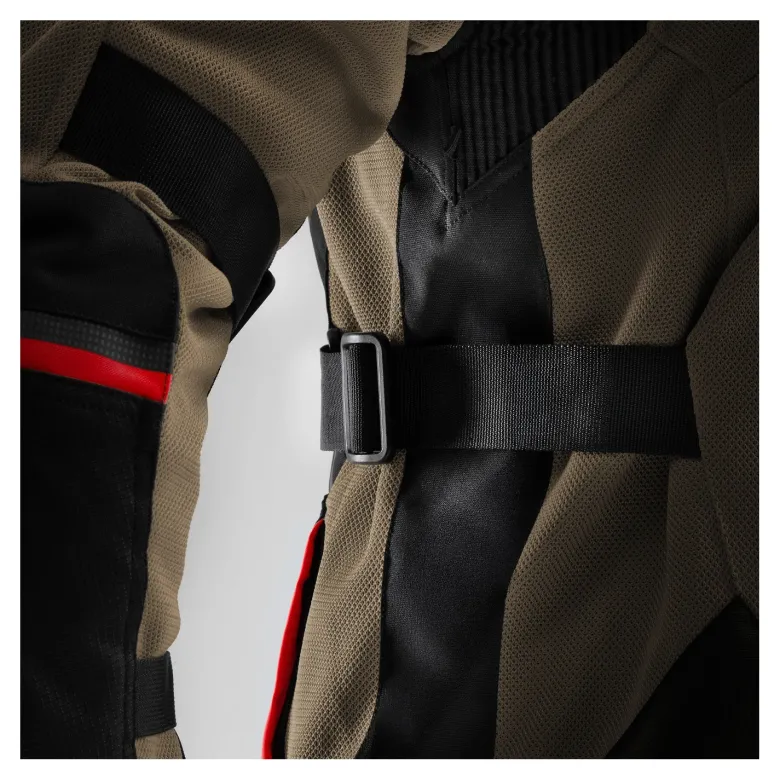 Kurtka tekstylna REBELHORN SCANDAL 3 DESERT/BLACK/RED brązowy czarny czerwony