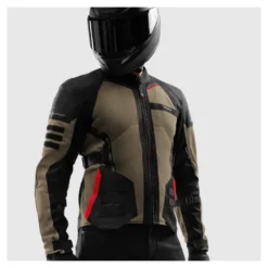 Kurtka tekstylna REBELHORN SCANDAL 3 DESERT/BLACK/RED brązowy czarny czerwony