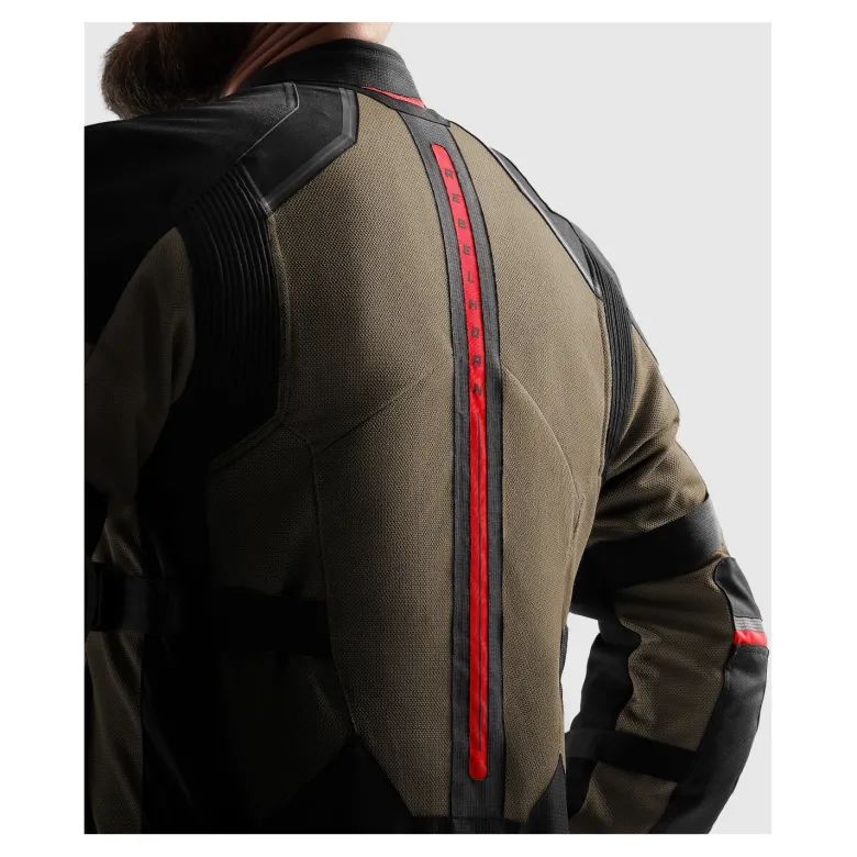 Kurtka tekstylna REBELHORN SCANDAL 3 DESERT/BLACK/RED brązowy czarny czerwony