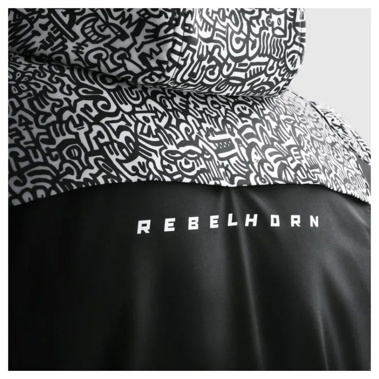 Kurtka tekstylna REBELHORN SLASH NORIAKI BLACK/WHITE czarny biały