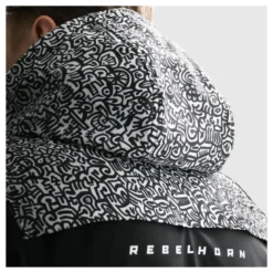 Kurtka tekstylna REBELHORN SLASH NORIAKI BLACK/WHITE czarny biały