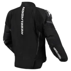 Kurtka tekstylna REBELHORN VANDAL BLACK/WHITE czarny biały