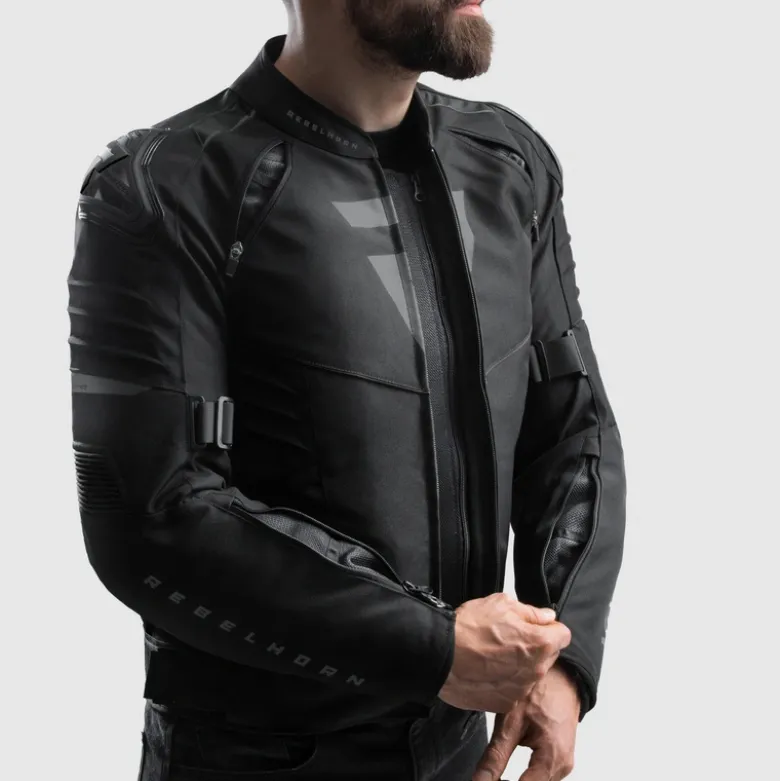 Kurtka tekstylna REBELHORN VANDAL 2 BLACK czarny