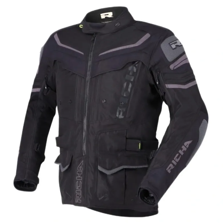Kurtka tekstylna RICHA INFINITY 2 ADVENTURE BLACK czarny