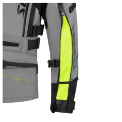 Kurtka tekstylna SECA ARRAKIS III TITANIUM szary żółty fluo czarny