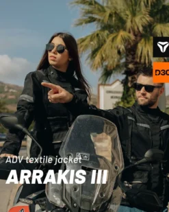 Kurtka tekstylna SECA ARRAKIS III TITANIUM szary żółty fluo czarny