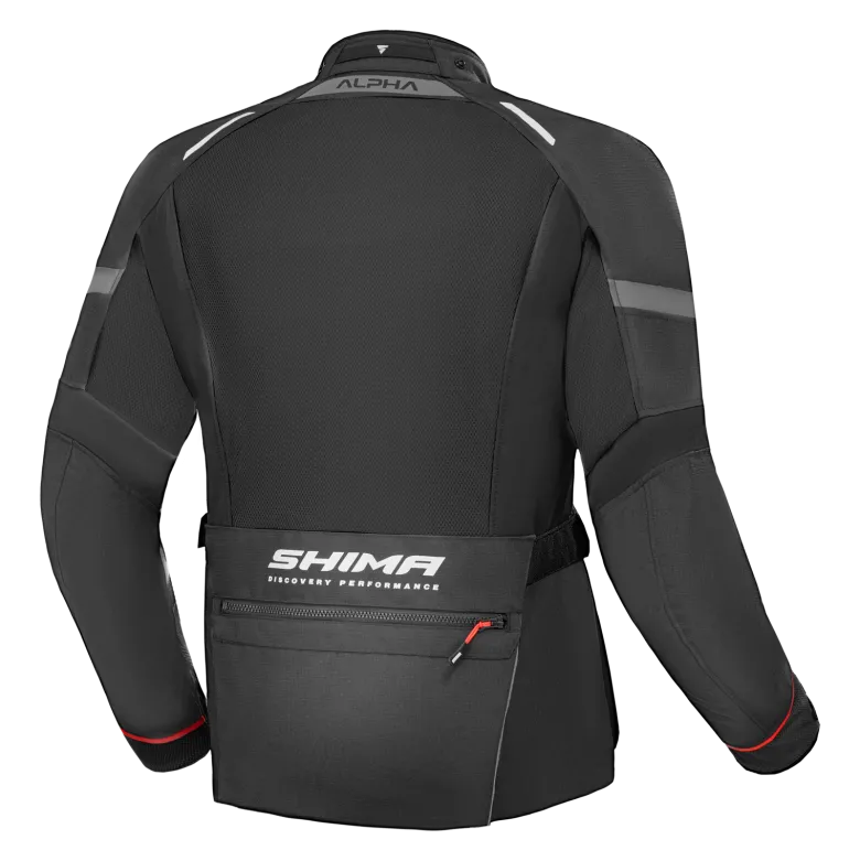 Kurtka tekstylna SHIMA ALPHA BLACK czarny