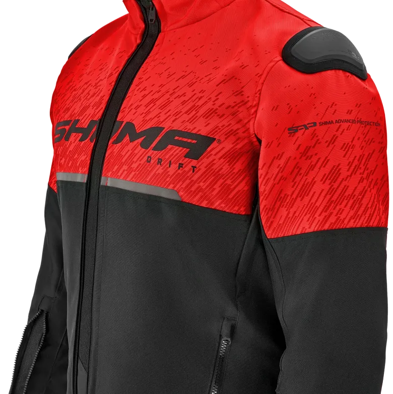Kurtka tekstylna SHIMA DRIFT MEN RED czarny szary czerwony