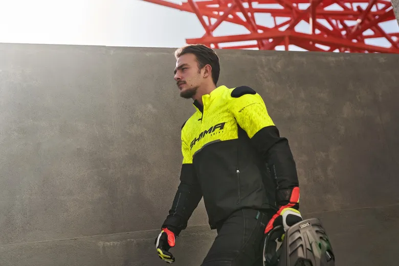 Kurtka tekstylna SHIMA DRIFT MEN FLUO żółty fluo czarny