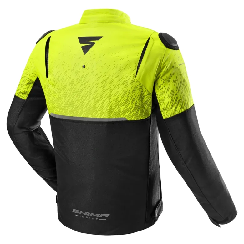 Kurtka tekstylna SHIMA DRIFT MEN FLUO żółty fluo czarny