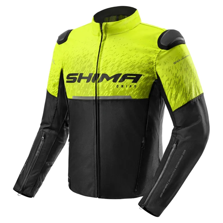 Kurtka tekstylna SHIMA DRIFT MEN FLUO żółty fluo czarny