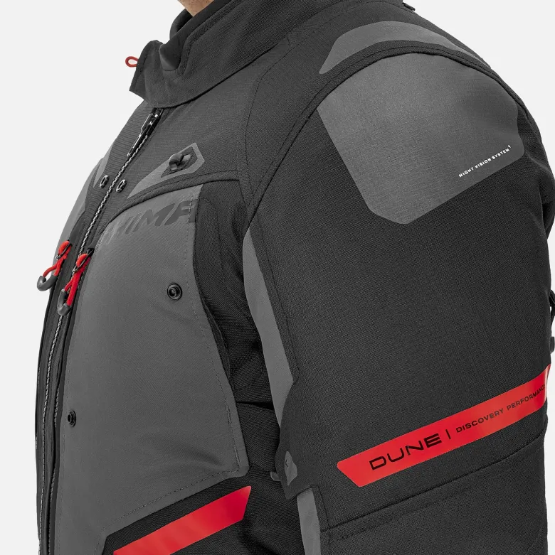 Kurtka tekstylna SHIMA DUNE RED czarny szary czerwony