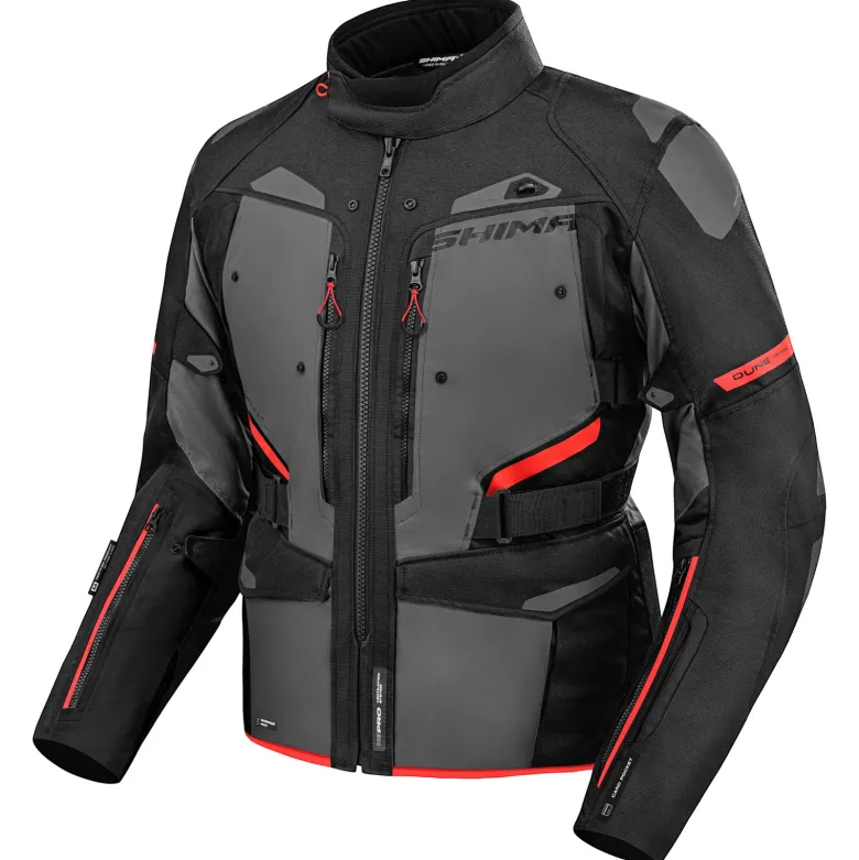 Kurtka tekstylna SHIMA DUNE RED czarny szary czerwony