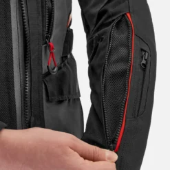 Kurtka tekstylna SHIMA DUNE RED czarny szary czerwony