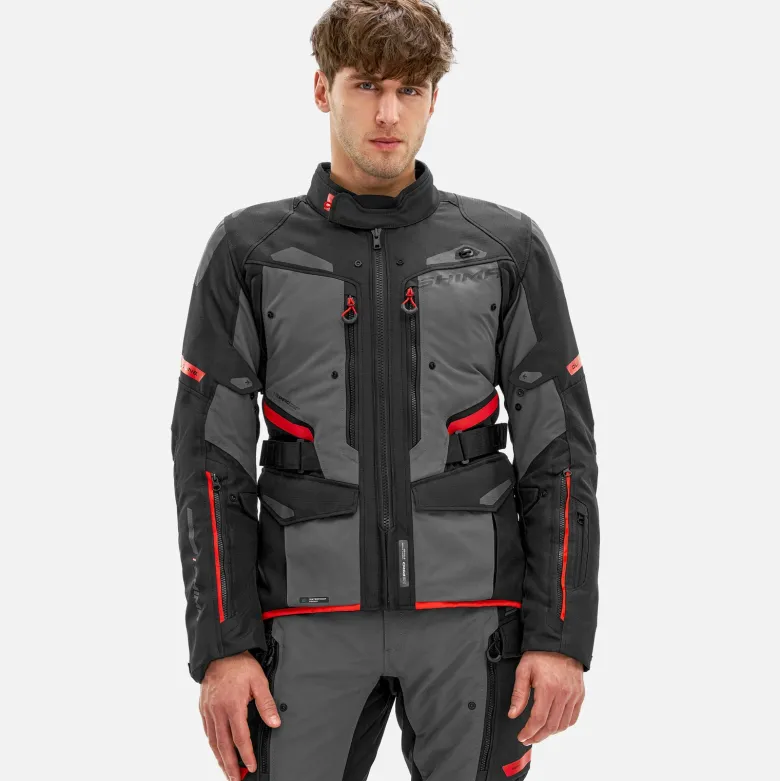 Kurtka tekstylna SHIMA DUNE RED czarny szary czerwony