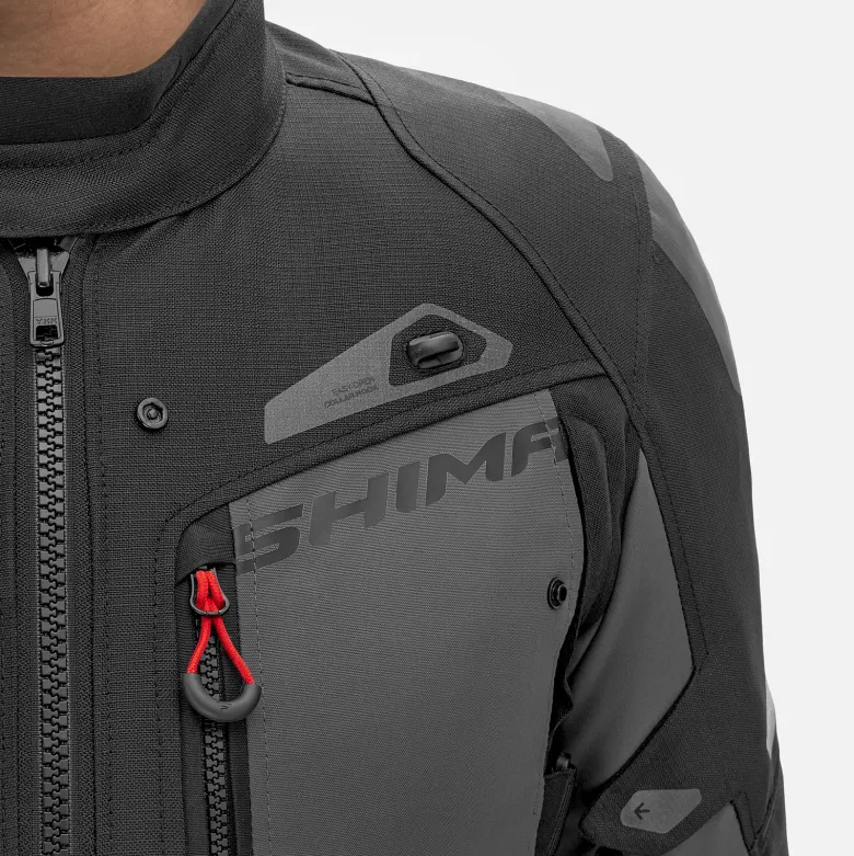 Kurtka tekstylna SHIMA DUNE RED czarny szary czerwony