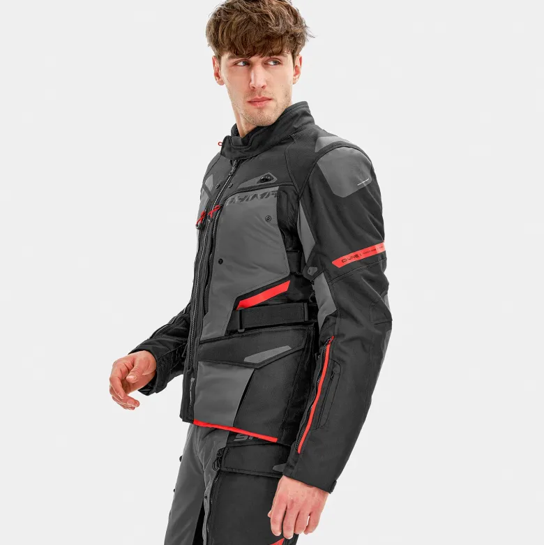 Kurtka tekstylna SHIMA DUNE RED czarny szary czerwony