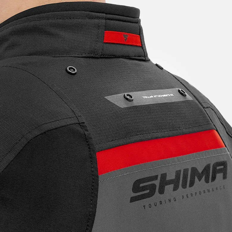 Kurtka tekstylna SHIMA DUNE RED czarny szary czerwony
