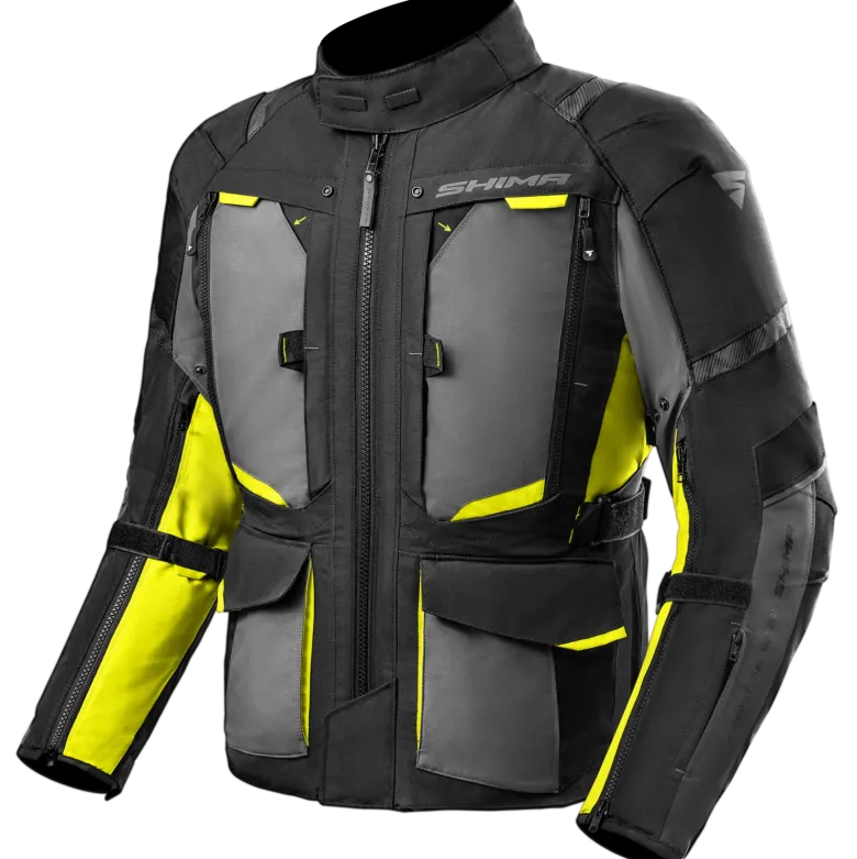 Kurtka tekstylna SHIMA HERO 2.0 MEN FLUO czarny szary żółty fluo