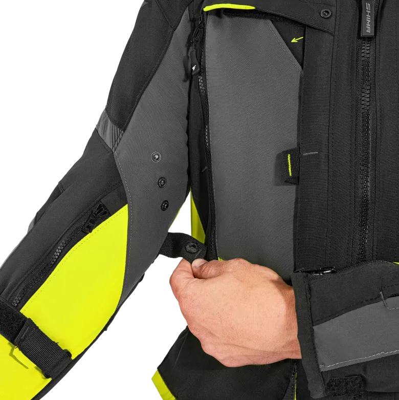 Kurtka tekstylna SHIMA HERO 2.0 MEN FLUO czarny szary żółty fluo
