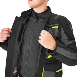 Kurtka tekstylna SHIMA HERO 2.0 MEN FLUO czarny szary żółty fluo