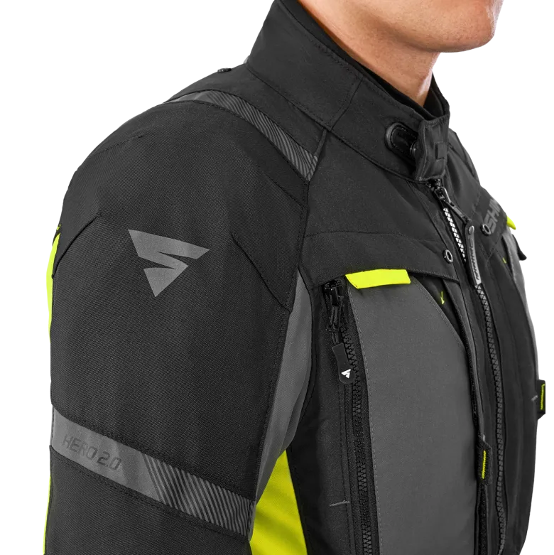 Kurtka tekstylna SHIMA HERO 2.0 MEN FLUO czarny szary żółty fluo