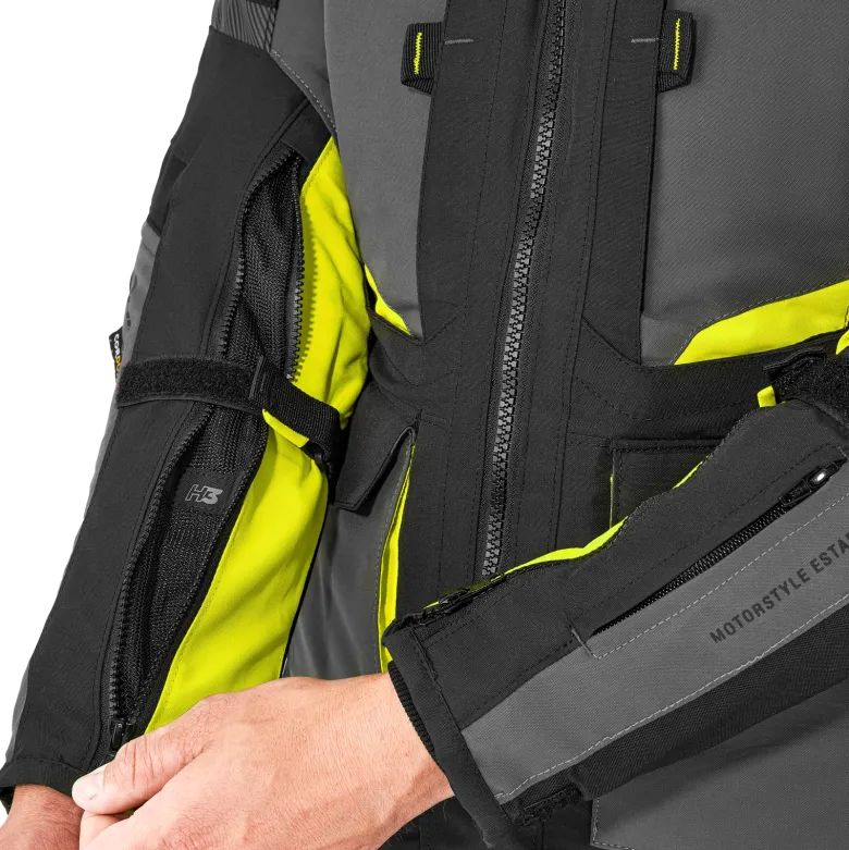 Kurtka tekstylna SHIMA HERO 2.0 MEN FLUO czarny szary żółty fluo