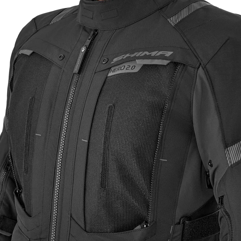 Kurtka tekstylna SHIMA HERO 2.0 MEN BLACK czarny