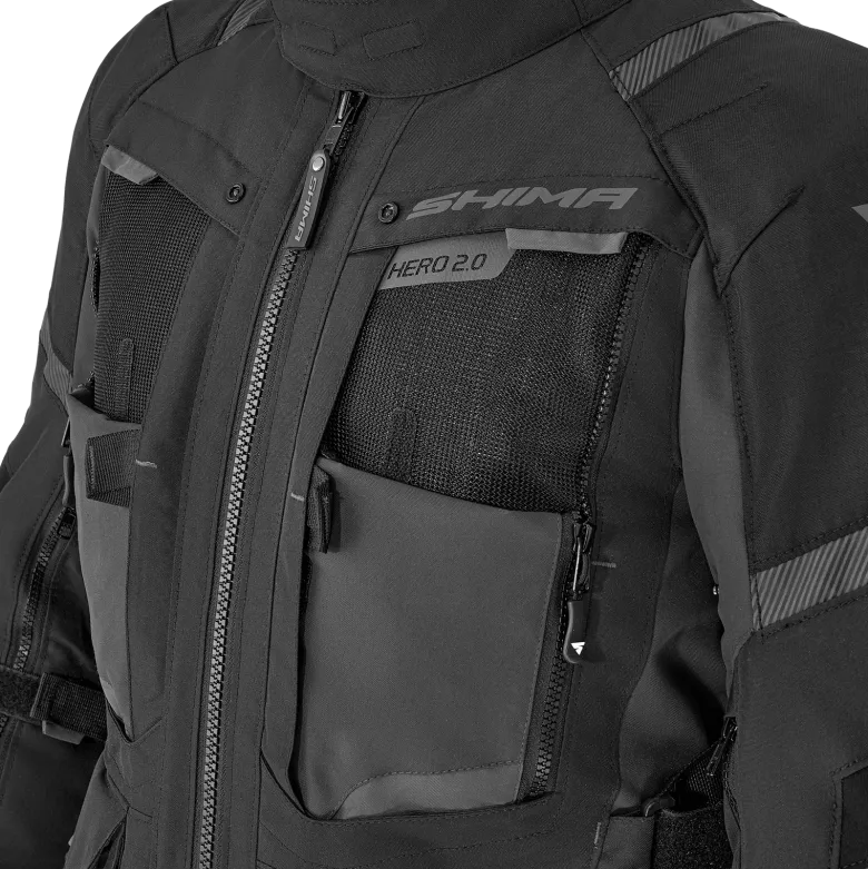 Kurtka tekstylna SHIMA HERO 2.0 MEN BLACK czarny