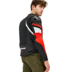 Kurtka tekstylna SHIMA MESH PRO 2.0 RED czarny czerwony biały