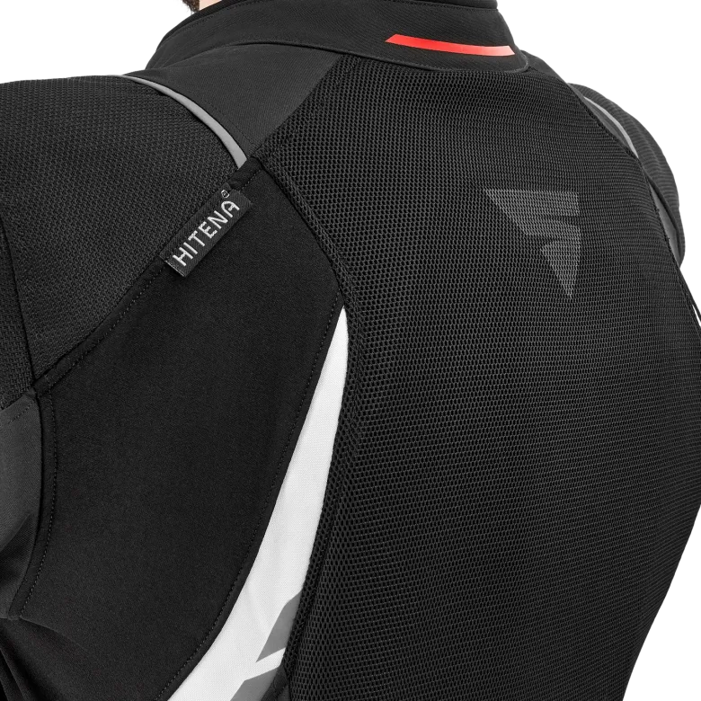 Kurtka tekstylna SHIMA MESH PRO 2.0 RED czarny czerwony biały