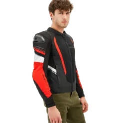 Kurtka tekstylna SHIMA MESH PRO 2.0 RED czarny czerwony biały