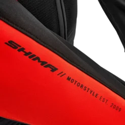 Kurtka tekstylna SHIMA MESH PRO 2.0 RED czarny czerwony biały