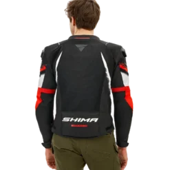Kurtka tekstylna SHIMA MESH PRO 2.0 RED czarny czerwony biały