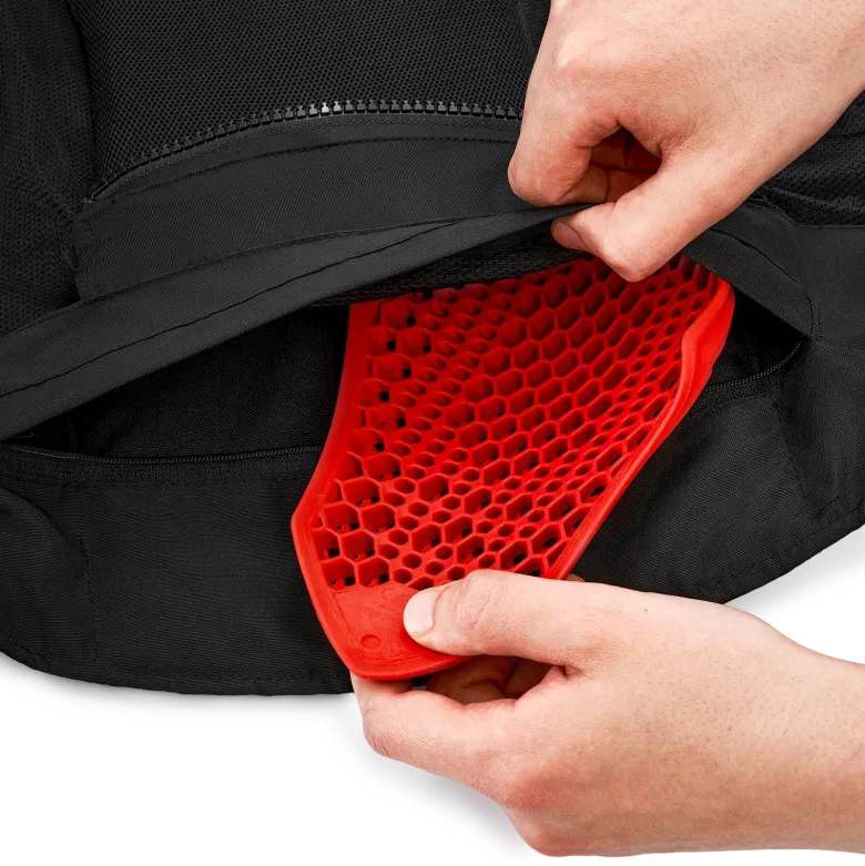 Kurtka tekstylna SHIMA MESH PRO 2.0 RED czarny czerwony biały