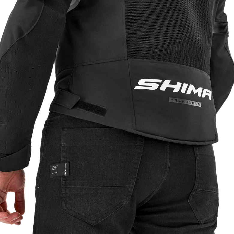 Kurtka tekstylna SHIMA MESH PRO 2.0 BLACK/WHITE czarny biały