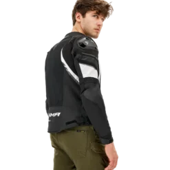 Kurtka tekstylna SHIMA MESH PRO 2.0 BLACK/WHITE czarny biały