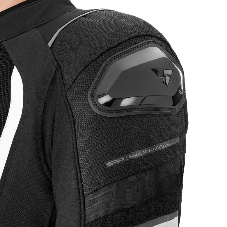 Kurtka tekstylna SHIMA MESH PRO 2.0 BLACK/WHITE czarny biały
