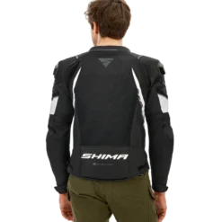Kurtka tekstylna SHIMA MESH PRO 2.0 BLACK/WHITE czarny biały