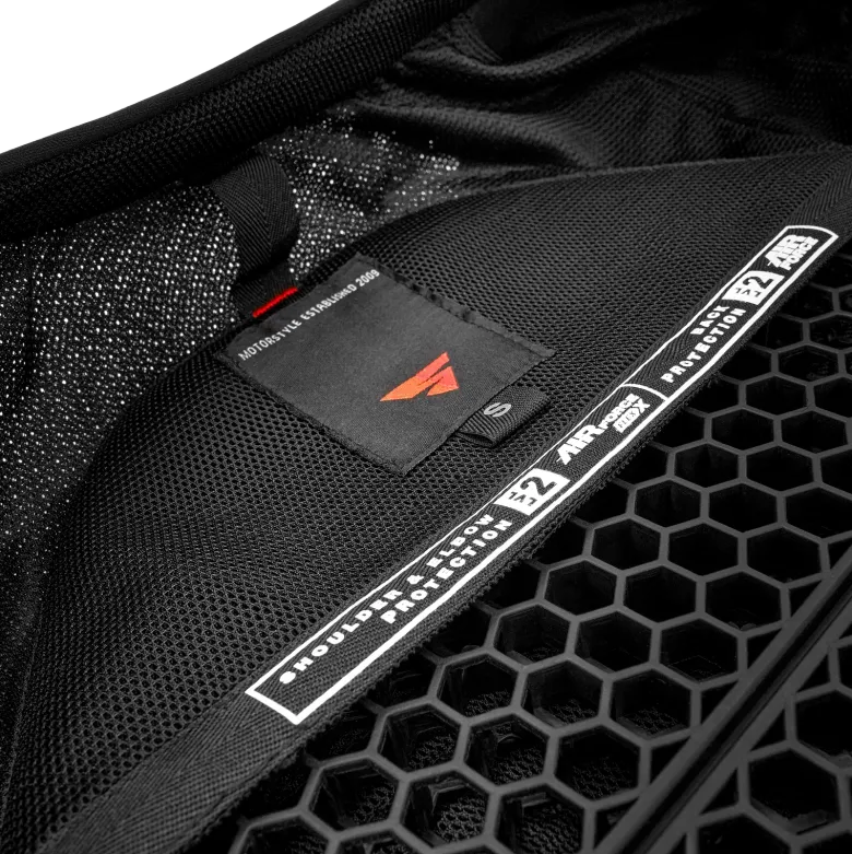 Kurtka tekstylna SHIMA MESH PRO 2.0 BLACK/WHITE czarny biały