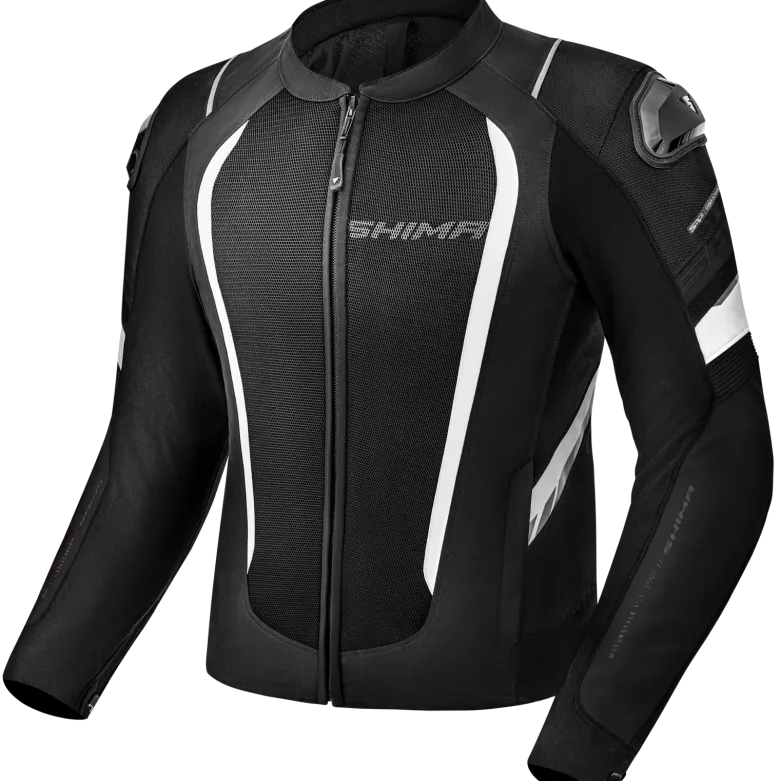 Kurtka tekstylna SHIMA MESH PRO 2.0 BLACK/WHITE czarny biały