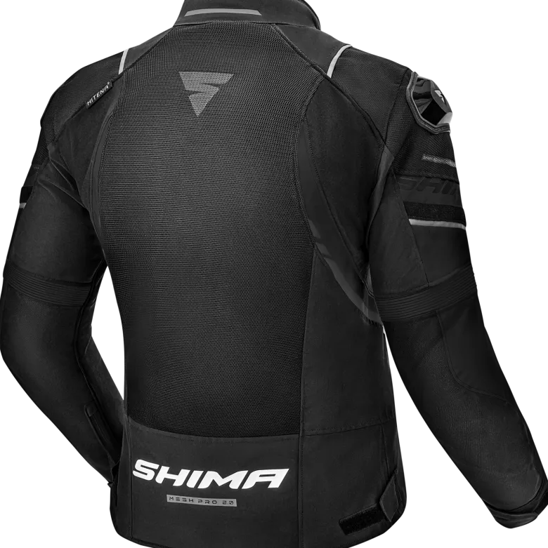 Kurtka tekstylna SHIMA MESH PRO 2.0 BLACK czarny