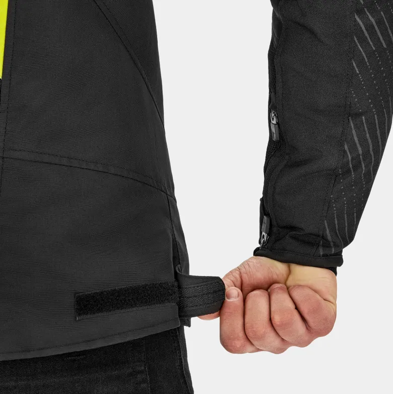 Kurtka tekstylna SHIMA SOLID 2.0 VENTED FLUO czarny żółty fluo