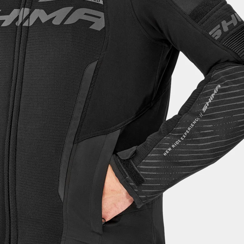 Kurtka tekstylna SHIMA SOLID 2.0 VENTED BLACK czarny