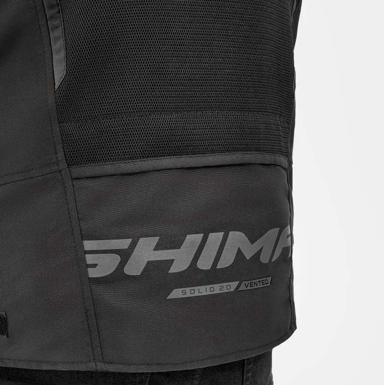 Kurtka tekstylna SHIMA SOLID 2.0 VENTED BLACK czarny