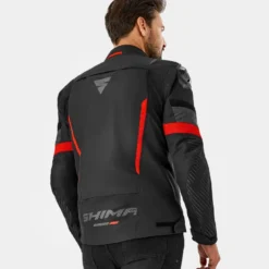 Kurtka tekstylna SHIMA SOLID 2.0 RED czarny czerwony