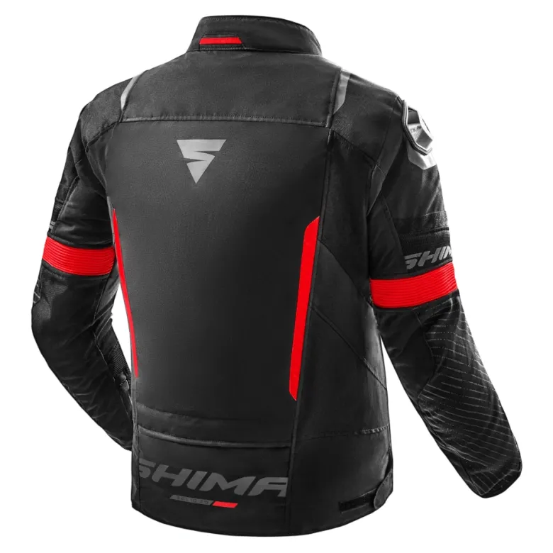 Kurtka tekstylna SHIMA SOLID 2.0 RED czarny czerwony